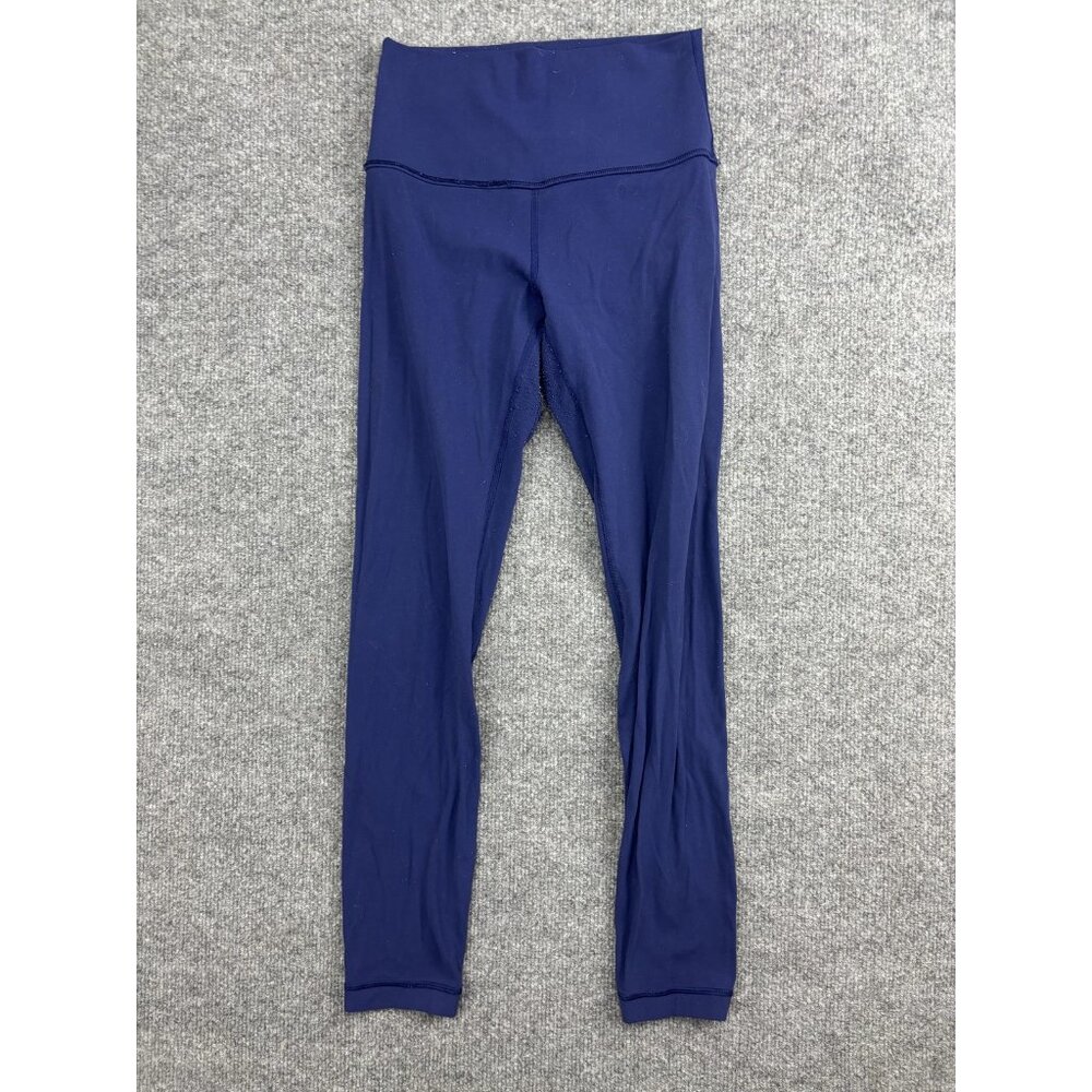 Lululemon Leggings Womens Blue Mid Rise Ankle Yoga Pants Size‎ Unknown Stretch
